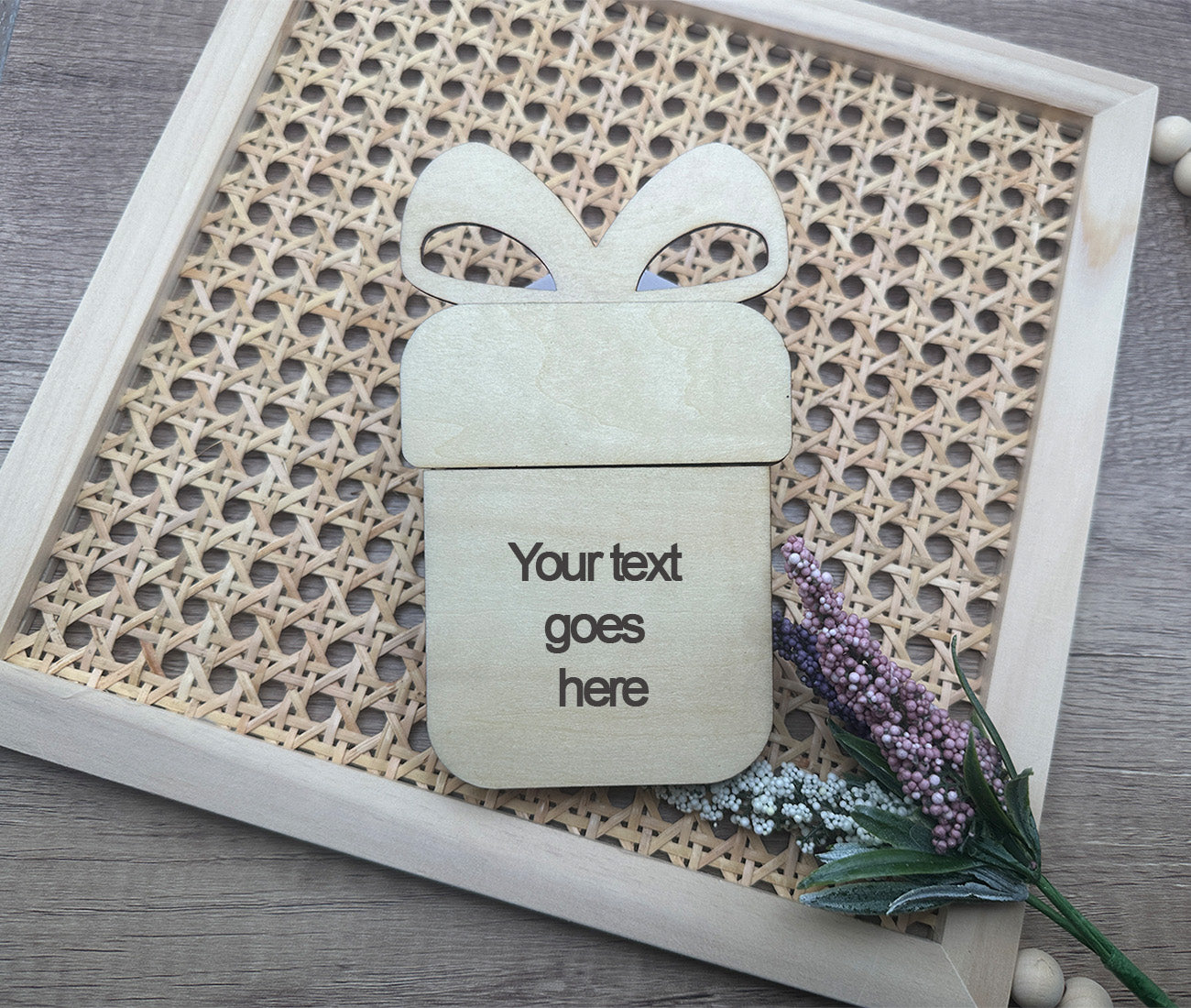 Gift Box Wood Gift Card Holder - LasedPres