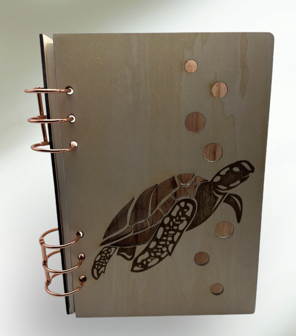 Personalized Wood Lasercut Notebook - LasedPres