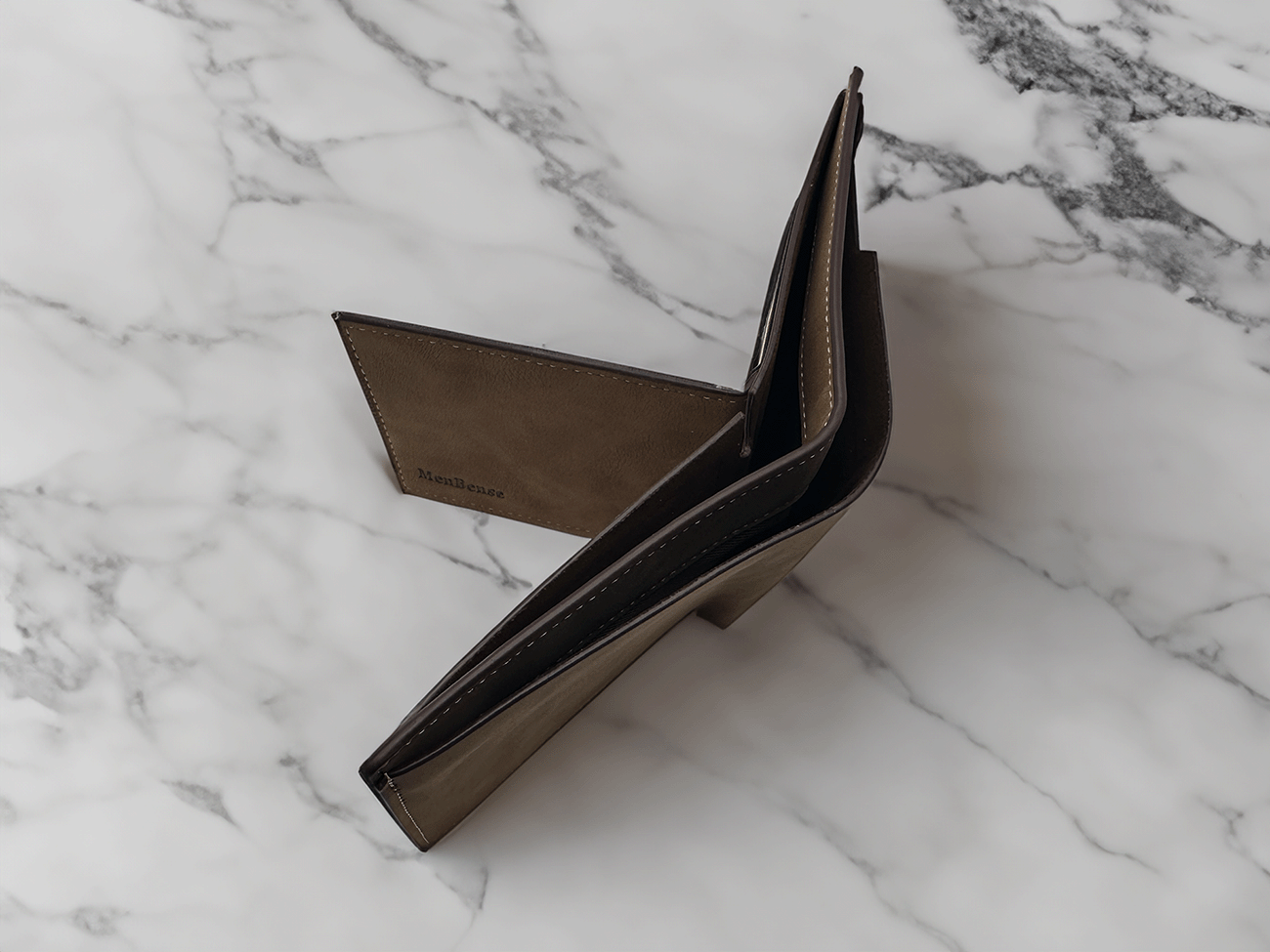 Personalized Slim Bifold Leather Wallet - LasedPres