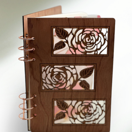 Personalized Wood Lasercut Notebook - LasedPres