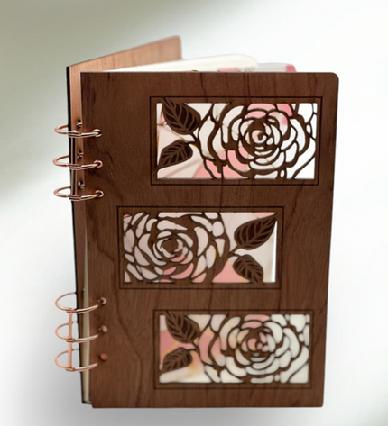 Personalized Wood Lasercut Notebook - LasedPres