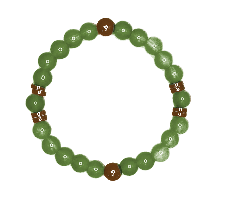 Custom Glass Beaded Stretch Bracelet - LasedPres