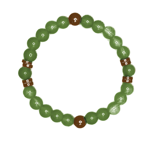 Custom Glass Beaded Stretch Bracelet - LasedPres