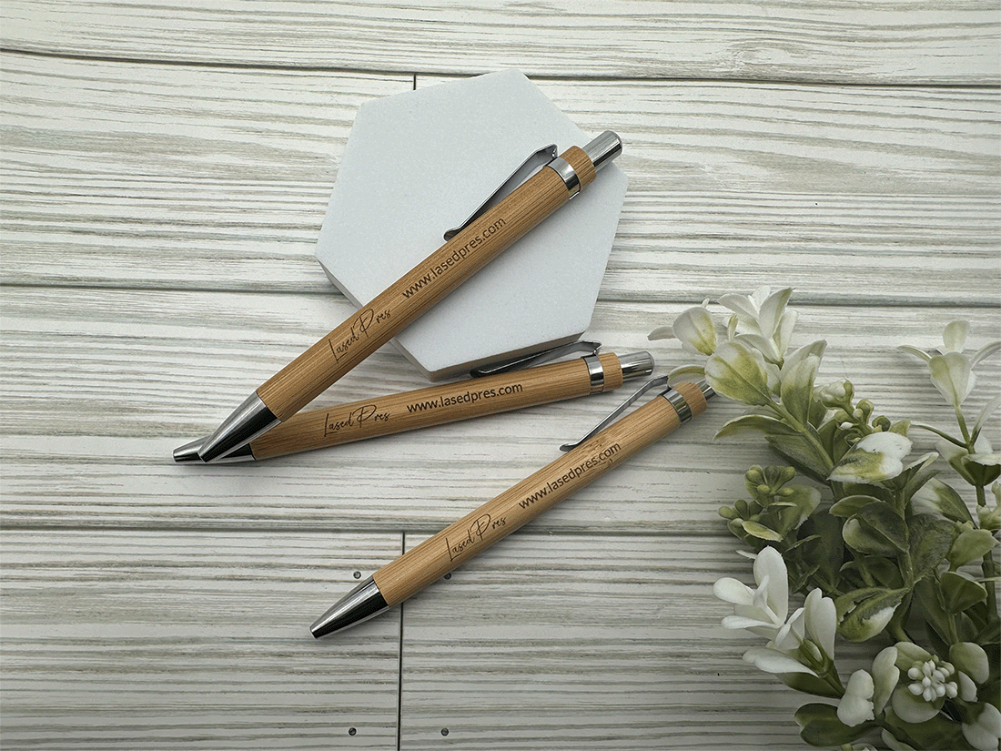 Personalized Bamboo Pen - LasedPres