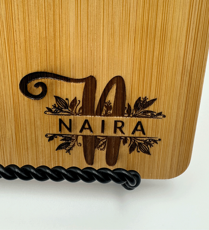 Personalized Bamboo Charcuterie Board - LasedPres