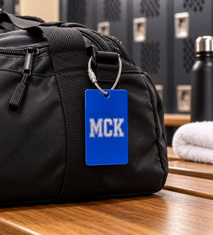 Personalized Metal Bag Tag - Large