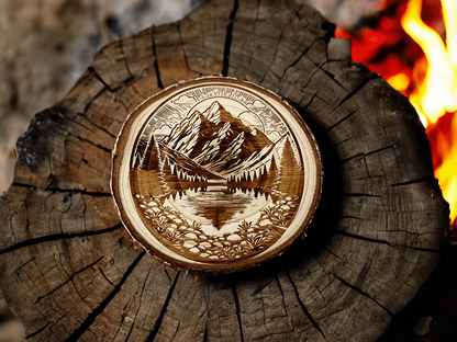 Personalized Natural Wood Slices Coaster - LasedPres