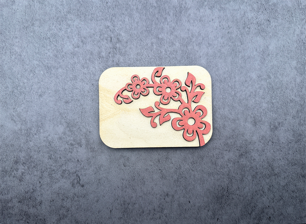Personalized Gift Card Holder with Flower Design - LasedPres