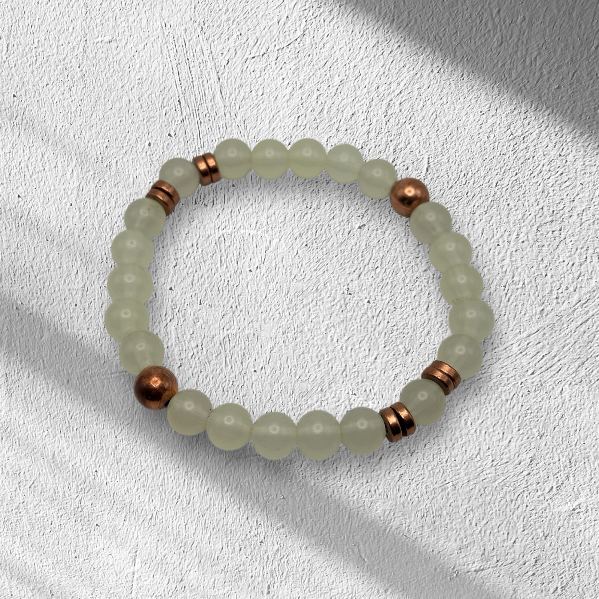 Custom Glass Beaded Stretch Bracelet - LasedPres