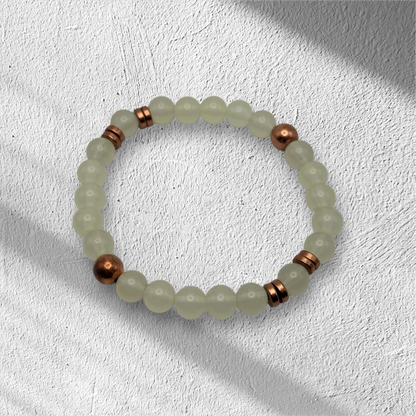 Custom Glass Beaded Stretch Bracelet - LasedPres