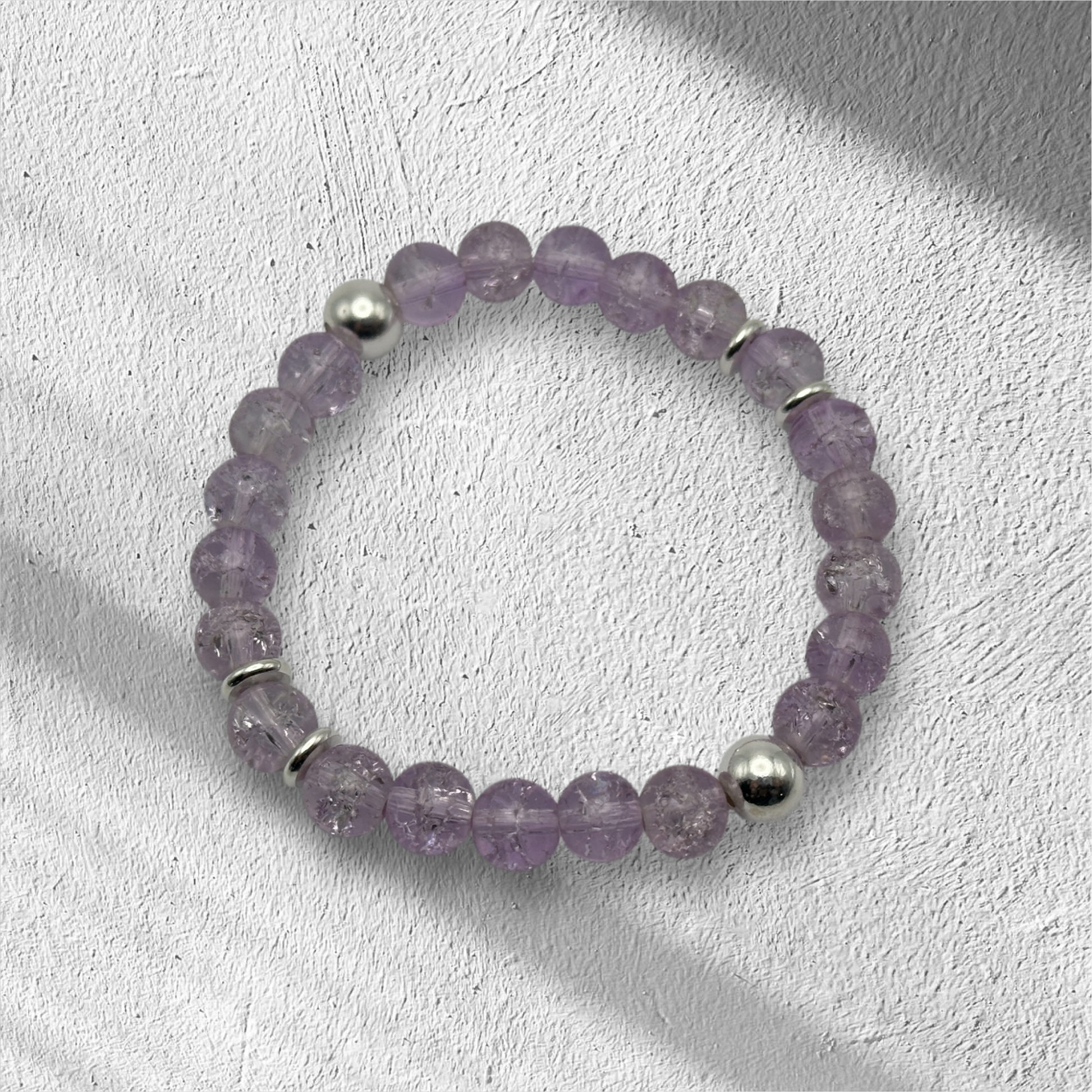 Custom Glass Beaded Stretch Bracelet - LasedPres