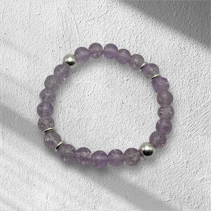 Custom Glass Beaded Stretch Bracelet - LasedPres