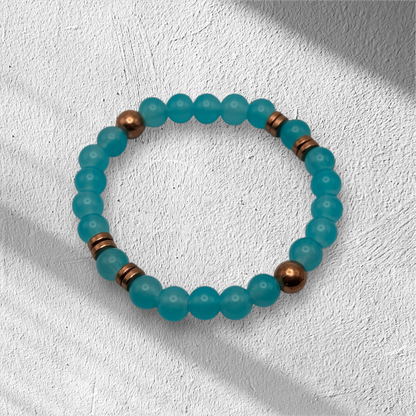 Custom Glass Beaded Stretch Bracelet - LasedPres
