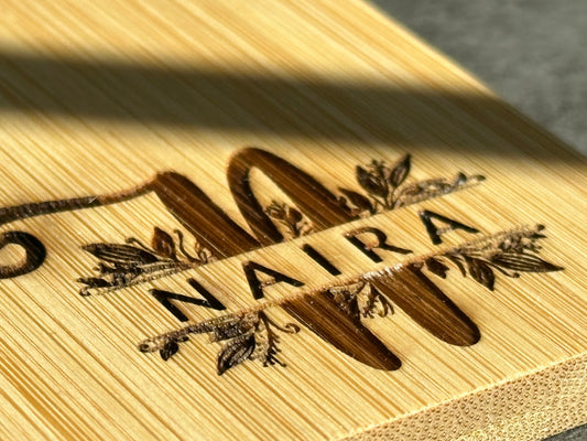 Personalized Bamboo Charcuterie Board - LasedPres