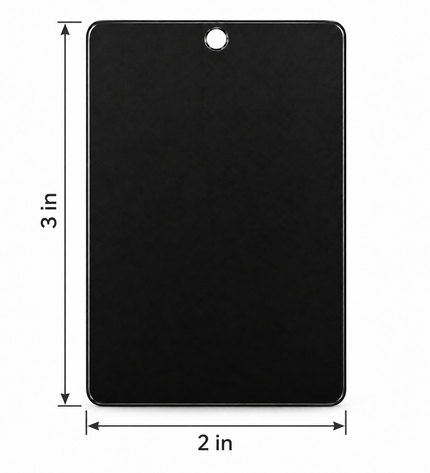 Personalized Metal Bag Tag - Large