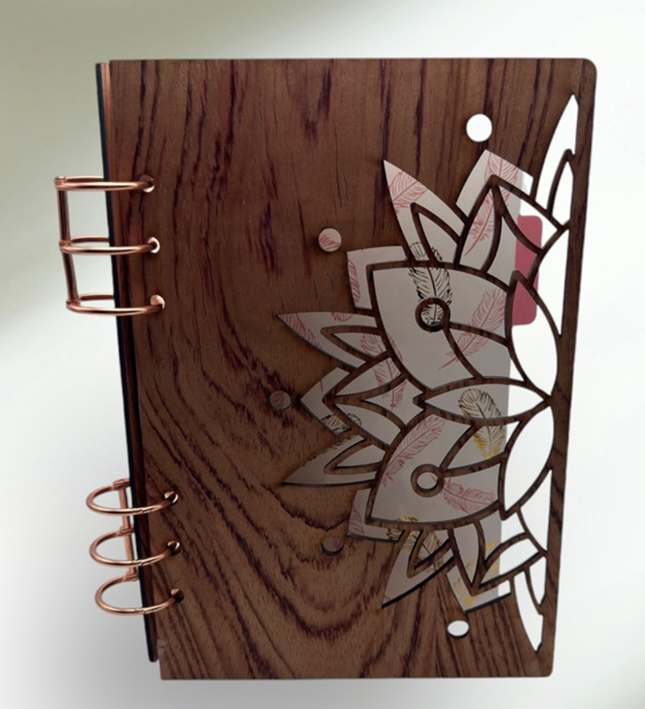 Personalized Wood Lasercut Notebook - LasedPres