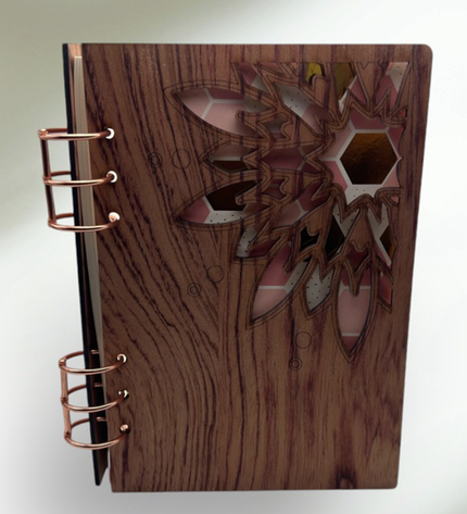 Personalized Wood Lasercut Notebook - LasedPres