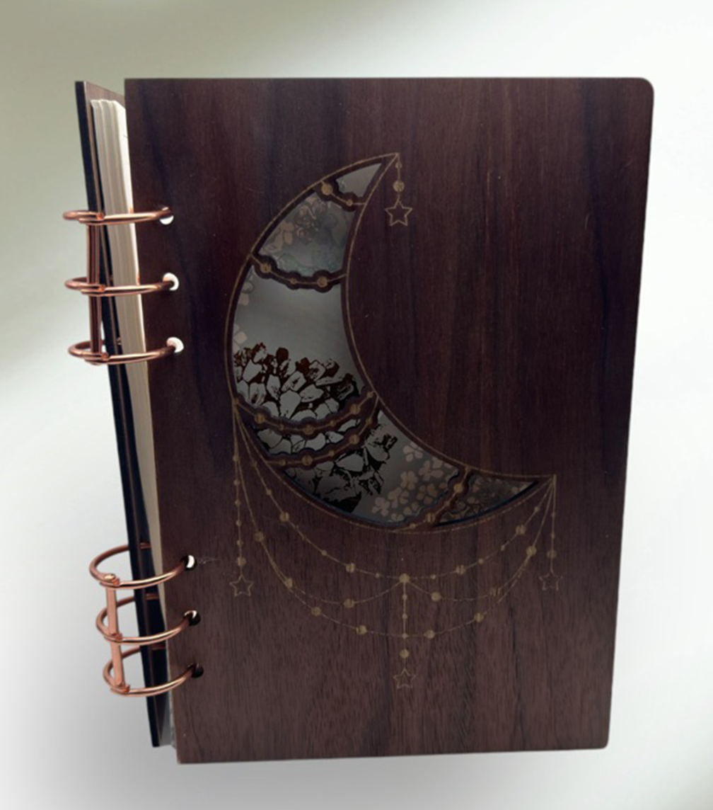 Personalized Wood Lasercut Notebook - LasedPres