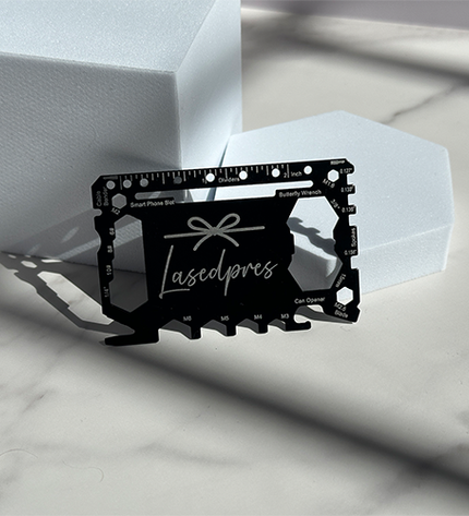 Personalized Multi-Use Wallet Survival Card - LasedPres