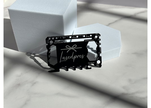 Personalized Multi-Use Wallet Survival Card - LasedPres