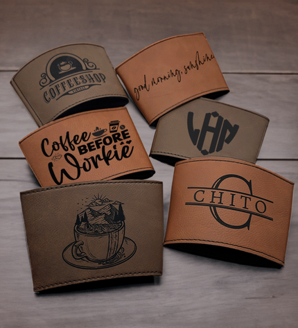 Personalized Leather Koozie - LasedPres LLC