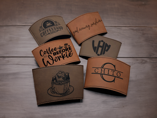 Personalized Leather Koozie
