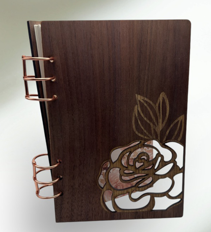 Personalized Wood Lasercut Notebook - LasedPres